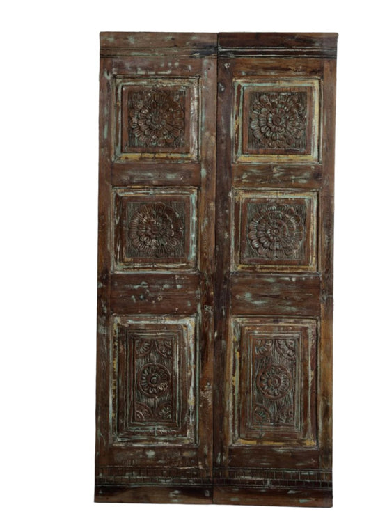 Vintage Farmhouse Barn Door Mid-Century Rustic Farmhouse Sliding Door 80x40