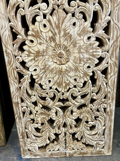 Lattice Carved Door Vintage Wood Barn Door Luxury Interior Room Divider 80
