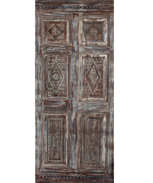 Antique Carved French Door Single Slidng Barn Doors Bedroom Door 80x34